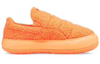 (WMNS) Süet Mayu Slip-On “Teddy – Neon Citrus”
