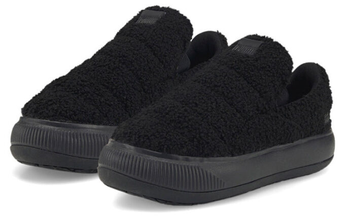 (WMNS) Süet Mayu Slip-On “Teddy – Siyah”