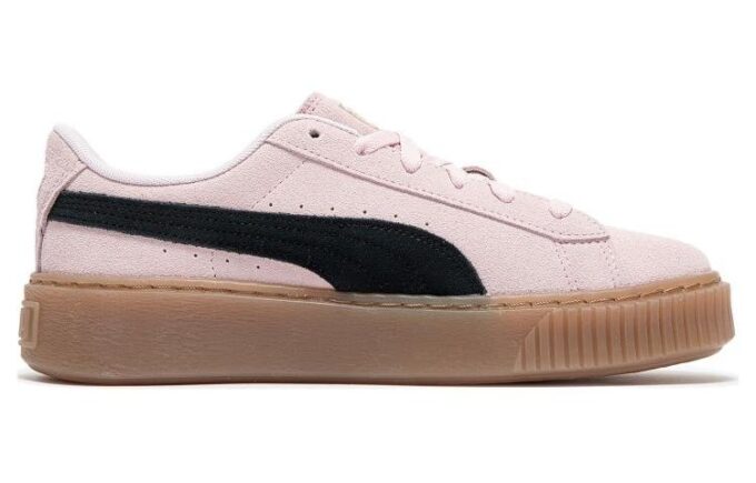 (WMNS) Süet Platform Ayakkabılar “Pembe Siyah Sakız”
