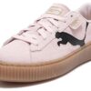 (WMNS) Süet Platform Ayakkabılar “Pembe Siyah Sakız”