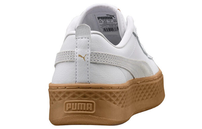 (WMNS) Süet Platform Deri Spor Ayakkabı “Beyaz”
