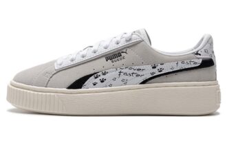 (WMNS) Süet Platform Çekmece “Gri Beyaz”