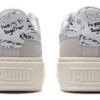 (WMNS) Süet Platform Çekmece “Gri Beyaz”