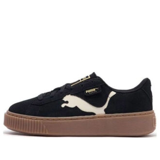 (WMNS) Süet Platform Kesim “Siyah Beyaz Kahverengi”