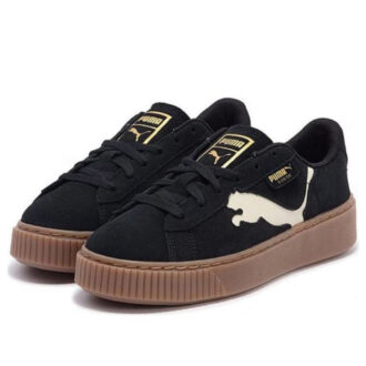 (WMNS) Süet Platform Kesim “Siyah Beyaz Kahverengi”