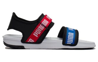(WMNS) Signature Softride Günlük Sandaletler Siyah Kırmızı Mavi