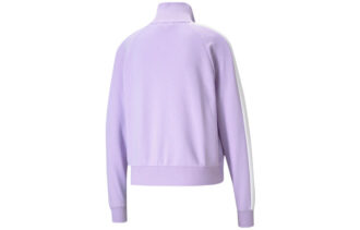 (WMNS) Simgesel T7 Nakışlı Logolu Dik Yaka Ceket Mor