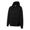 (WMNS) Siyah Düz Renkli Spor Bağcıklı Kapüşonlu Sweatshirt