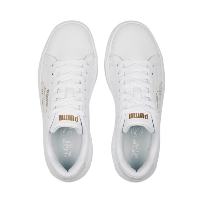 (WMNS) Smash Platform V3 “Lazer Kesim Beyaz Saf Altın”