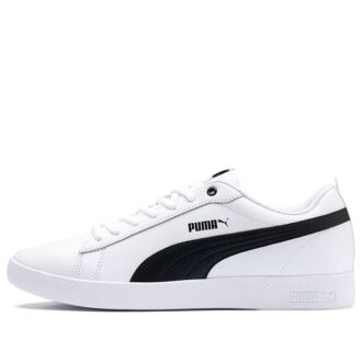 (WMNS) Smash v2 Deri “Beyaz Siyah”