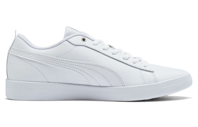 (WMNS) Smash v2 Deri “Üçlü Beyaz”
