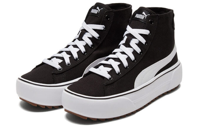 (WMNS) Spor Ayakkabı Kaia Mid CV Siyah/Beyaz