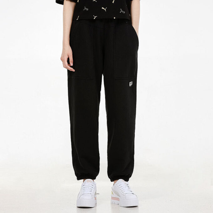 (WMNS) Spor Koşu Nefes Alabilir Uzun Pantolon Siyah