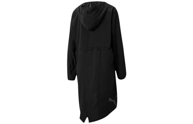 (WMNS) Studio Flow Dokuma Kapüşonlu Ceket “Siyah”