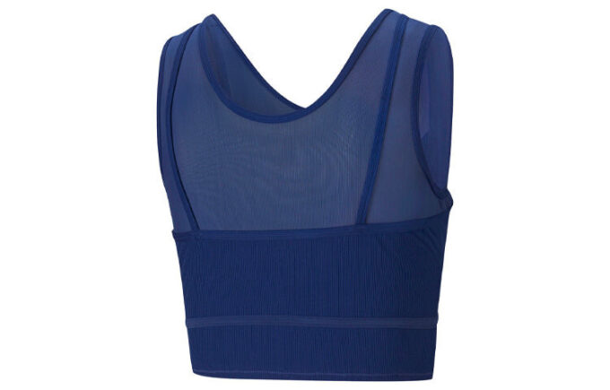 (WMNS) STUDIO Katmanlı Kırpılmış Üst “Mavi”