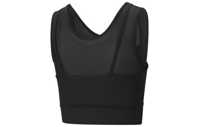 (WMNS) STUDIO Katmanlı Kırpılmış Üst “Siyah”
