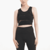 (WMNS) STUDIO Katmanlı Kırpılmış Üst “Siyah”