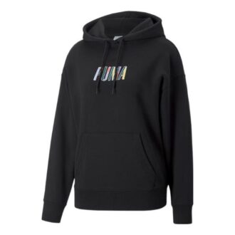 (WMNS) SWxP Grafik Kapüşonlu Sweatshirt “Siyah”