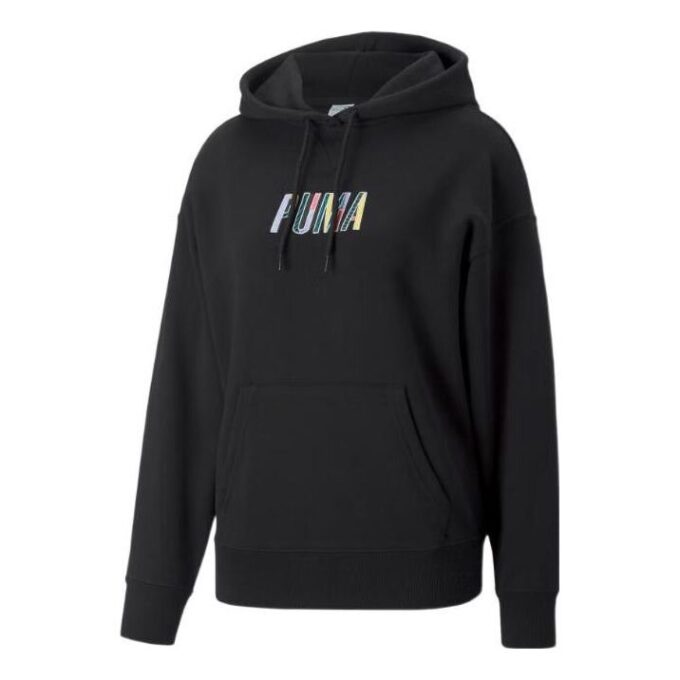 (WMNS) SWxP Grafik Kapüşonlu Sweatshirt “Siyah”