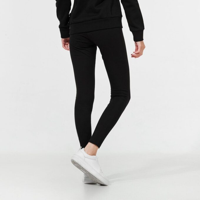 (WMNS) Tatil Taytları Logo Spor Antrenman Spor Pantolonu Siyah
