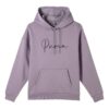 (WMNS) Tonal Script Kapüşonlu Sweatshirt “Mor”