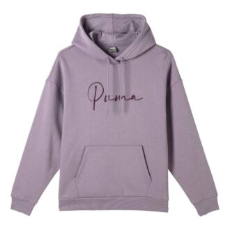 (WMNS) Tonal Script Kapüşonlu Sweatshirt “Mor”