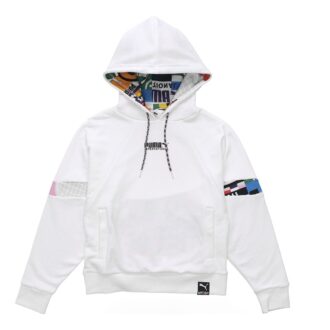 (WMNS) Uluslararası Kapüşonlu Sweatshirt “Beyaz Siyah”