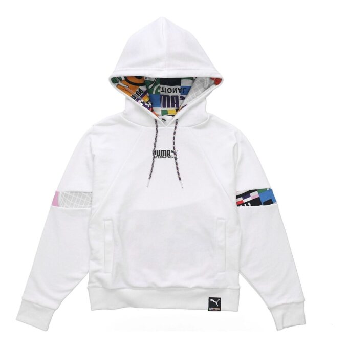 (WMNS) Uluslararası Kapüşonlu Sweatshirt “Beyaz Siyah”