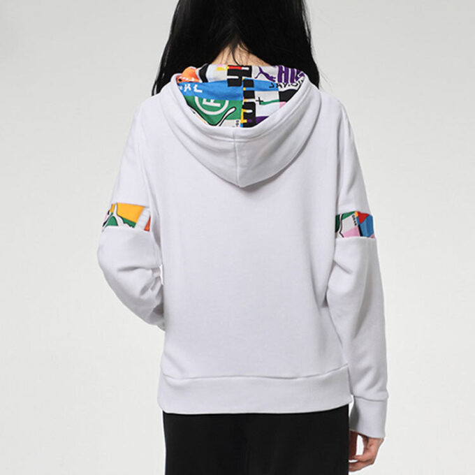 (WMNS) Uluslararası Kapüşonlu Sweatshirt “Beyaz Siyah”