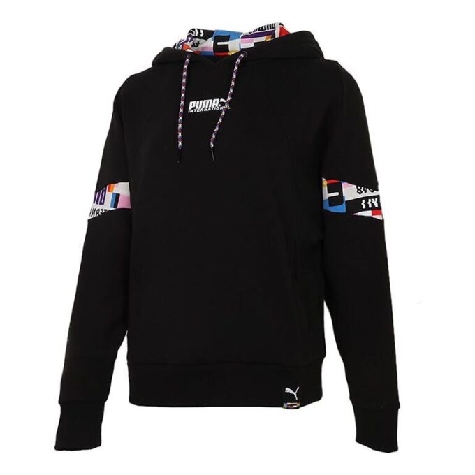 (WMNS) Uluslararası Kapüşonlu Sweatshirt “Siyah Beyaz”