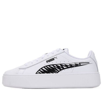 (WMNS) Vikky Stacked L Sketch Spor Ayakkabı Beyaz/Siyah