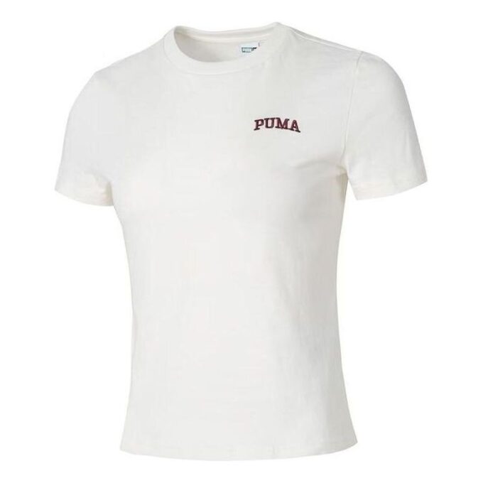 (WMNS) Wordmark Logolu Tişört Küçük Kesim “Beyaz”