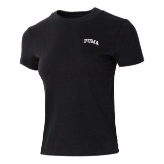 (WMNS) Wordmark Logolu Tişört Küçük Kesim “Siyah”