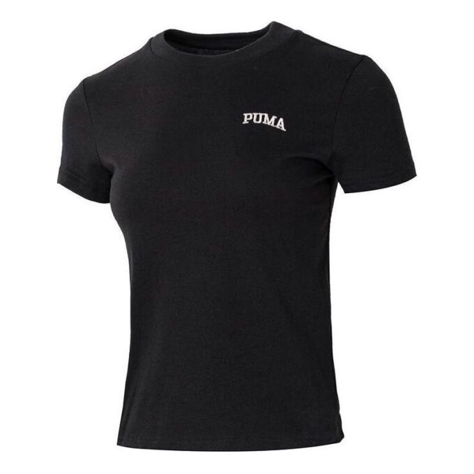 (WMNS) Wordmark Logolu Tişört Küçük Kesim “Siyah”
