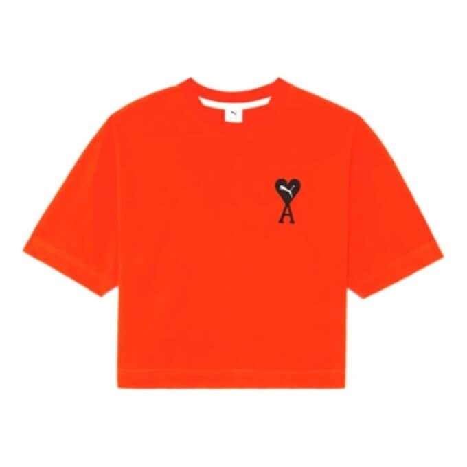 (WMNS) x Ami Paris Grafik Tişört “Turuncu”