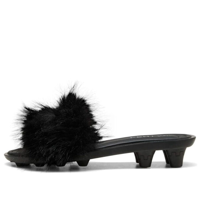 (WMNS) x FENTY Cat Cleat Sandaletler “Şık Kürk Siyah”