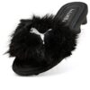 (WMNS) x FENTY Cat Cleat Sandaletler “Şık Kürk Siyah”