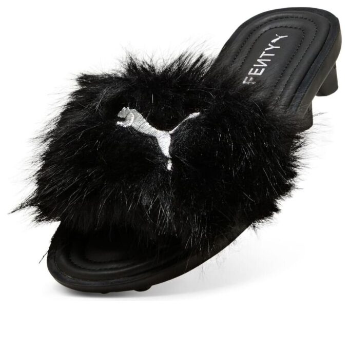 (WMNS) x FENTY Cat Cleat Sandaletler “Şık Kürk Siyah”