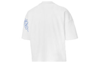 (WMNS) x MR DOODLE Gevşek Logo Beyaz