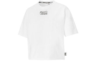 (WMNS) x Mr Doodle Yuvarlak Yaka Beyaz