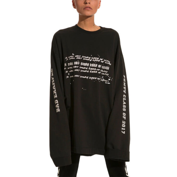 (WMNS) X Rihanna Fenty Uzun Kollu Yuvarlak Yaka “Siyah”