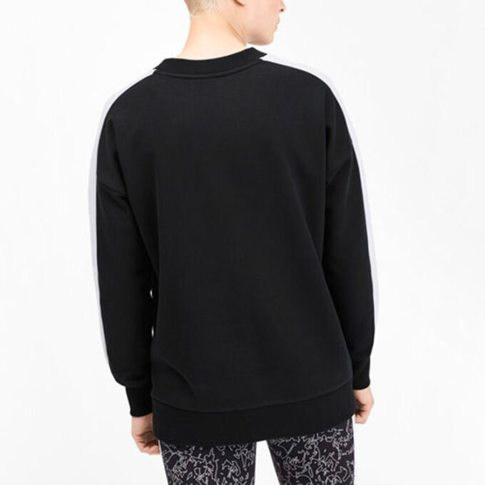 (WMNS) Yuvarlak Yaka Kazak “Siyah Beyaz”