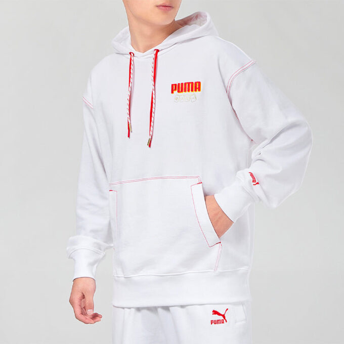 YOTOX Kapüşonlu Sweatshirt “Beyaz Kırmızı Sarı”
