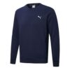 Yuvarlak Yaka Spor Kapüşonlu Sweatshirt “Lacivert Beyaz”